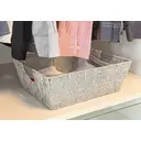 KEVAHOME SET OF 2 COTTON STRAP MEDIUM BASKETS-GREY 13x10x4.5''H image 6