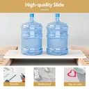 CLIPOP Modern Bedside Table with 2 Drawers and Open Side Storage Cabinet Storage Unit Nightstands White image 7