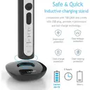 LÄCHEN RM-T8B Brosse à dents électrique sonique avec 4 têtes de brosse - Noir image 2