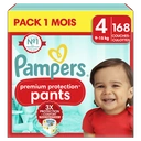 Pampers Premium Protection Pants Pack 1 Mois, Taille 4, 168 couches-culottes image 0