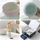 TEANAGOO Kit matcha cérémonie avec fouet et bol, 7 pièces - Dégradé vert rose image 1