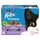 Felix Original Mixed Selection in Gravy Wet Cat Food 12x85g image 0