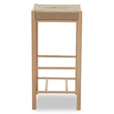 Interiors by Premier Bar Stool Bandar Beech Wood & Hemp Rope Natural image 0