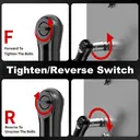 EAFC 12V 45NM Electric Ratchet Wrench 3/8 GJ04 Corner Detail Space Wrench Rechargeable Battery 7500mah(2500mAh*3) Tools for Motorcycle Home Mahine image 5