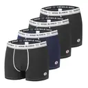 SERGE BLANCO Lot de 4 boxers pour homme bleu - Taille L image 0