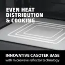 Caso Design MG 25 Ecostyle Ceramic Microwave Oven with Grill – Silver， 25 Litre Capacity， 900W Microwave， 1000W Grill， Turntable Free Ceramic Base， 03329 image 1