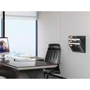 Senhoglb Porte-documents mural A4 à 3 compartiments en maille, Noir, Offre Nouvel An, Idée cadeau image 3