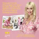 Swan x Lynsey Oval Collapsible Laundry Basket With Soft Grip Handles, 60Litre, Pink And Grey image 3