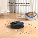 Lubluelu Robot Vacuum Cleaner with Wiping Function 2-1, 4000Pa Vacuum Cleaner Robot Laser Navigation with 5 Cards, 55 dB Robot Vacuum Cleaner with App Control, Ideal for Pet Hair, Carpets, HardLubluelu+SL60D+Robot Vacuum Cleaner image 6