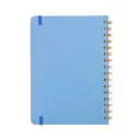 Jubiluu Carnet ligné A5 à spirales et couverture rigide - Bleu image 1