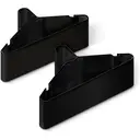 ANQI Cintres en plastique, format adulte, noir, lot de 50 image 0