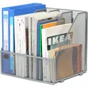 Senhoglb Porte-revues A4 en métal de bureau, Argent, Offre annuelle, Sélection cadeaux top image 0