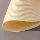 Lot de 6 sets de table ronds tressés 38 cm - Beige image 6