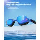 OutdoorMaster Goby Lunettes de natation adulte - Bleu image 1