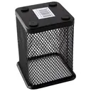 Deli Square Pen Holder, Office Desk Organizer, Black, 1-Unit image 2