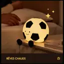 Veilleuse LED Football VIVREAL A032 – Rechargeable, 3 niveaux de luminosité, charge Type-C, silicone souple, ABS & PP image 5