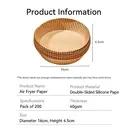 ochama Feuilles Rondes de 16cm pour Friteuse à Air - Papier Sulfurisé Jetable de Qualité Alimentaire, Antiadhésif, Résistant à l’Huile, Facile à Nettoyer, Accessoires de Cuisson, Cuisine, Friture - 200 Feuilles image 7