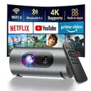 XBJ 1080P Smart Ultra-Light Mini Portable Outdoor Projector | 4K Decoding Supported, Powerbank-Operated (Grid-Power-Free), Hassle-Free Outdoor Use with No Power Limitations, 8000 Lumens, 8W Dolby Digital Audio image 0