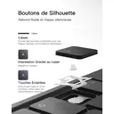 Inateck Housse Clavier magnétique pour iPad Air 11" M4/M3/M2, Air 5e/4e gen 10,9", Pro 11" (1re-4e gen) : Support Cantilever Flottant, rétroéclairage 7 Couleurs et trackpad, AZERTY image 4