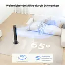 Airmate ultraleiser Turmventilator, Turbo-Luftzirkulationsventilator, 65° Weitoszillation, 11,89m Fernluftzufuhr, bürstenloser DC-Motor, 12 Windstufen, 3 Modi & 12H-Timer, schlanker Standventilator mit Fernbedienung für Schlafzimmer Büro image 5