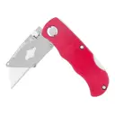 Milestone Utility Knife & 5 x Blades Folding & Locking Red image 2