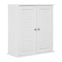 Maison by Premier Shutter White Wood 2 Door Wall Cabinet image 2