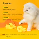 Petgravity Jouet interactif en peluche pour chat, Canard à ailes battantes, Lot de 1, Rechargeable USB-C, Contient de l’herbe à chat, Jouet couineur, Jouet de chasse image 7