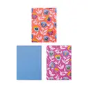 Jubiluu Lot de 3 carnets A5 à couverture souple 50 feuilles avec papier 80 g - Floraison orange image 2