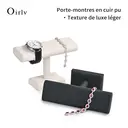 Oirlv Support de Montres , Présentoir de Montres avec Socle, Organisateur pour Montres, Colliers, Bracelets, Chouchous et Serre-Têtes, Présentoir de Bijoux pour Photographie Femme Homme image 7