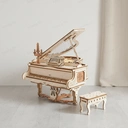 Robotime ROKR Puzzle 3D en bois Piano magique - 14 x 17 x 16,7 cm, 1 pièce, décoration à la maison, décoration d’étagère,Cadeaux artisanaux pour adultes et adolescents,Jouets éducatifs image 5