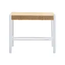 Interiors by Premier Stool Bandar Beech Wood & Hemp Rope White/Natural image 0