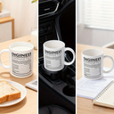 Alphynix Ingenieur Nutrition Facts lustige Kaffeetasse 33cl inspirierend und motivierend,Le cadeau de la saint-valentin, cadeau d’anniversaire image 5