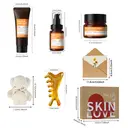 Quiyum Kit de soins visage au collagène d'escargot coréen (5 pièces) - Nettoyant visage 100 g, tonique 100 ml, crème visage 50 g, avec serviette ourson, peigne de massage facial, cadeau Fête des Mères image 2