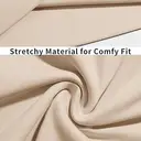 Women's Summer Tube Tops Strapless No Pad Clubwear Y2K Going Out Stretchy Basic Casual Cami Tops (Apricot, S) image 2