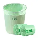 VIVREAL Sac poubelle biodégradable - vert 10 L (100 pièces) | Double certification TÜV et BPP, ultra résistant, anti-fuite, matériau en amidon de maïs respectueux de l’environnement image 8
