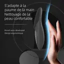 SUNLUXY JMY-05 Brosse de nettoyage pour le visage avec écran d'affichage grand format pour la puissance et le mode, fonctions nettoyage, massage, soin des yeux et compresse chaude tout-en-un - Noir image 2