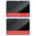 Oxford Fabric Magnetic Half Car Cover with Side Window Protection – Thick Windproof Windshield Cover with Reflective Strips & Anti-Theft Straps, Fits Most Vehicles image 3