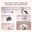 Casque Bluetooth Sans Fil Sanag S6S Nova à Conduction Osseuse avec Clip Auriculaire – Design Ouvert Haute Qualité pour le Sport et la Course, Réduction de Bruit et Technologie IA image 5