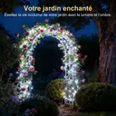 VIVREAL Lot de 2 guirlandes lumineuses solaires en fil cuivre – 8 m (26 pieds), 80 LED, blanc froid, étanches pour l’extérieur, guirlandes féeriques pour jardin, terrasse et décoration festive, IL-CSL-BB01, offre spéciale Nouvel An, meilleur cadeau image 7