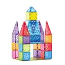 XINQIYUAN Qiyuan Jouet Éducatif Pièces de Construction Magnétiques Surface Diamant 7.5cm 40pièces (2) [Mélange aléatoire – Couleurs issues uniquement de la photo principale] image 2