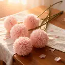 Wei's Moment 6Pcs Artificial 
Flowers Artificial Hydrangea Decoration for Wedding Vase Meat pink image 1