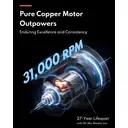 homerunPET Pet hair blower PD10 Ultra Quiet,Smart Technology pet drying ,coanda effect,3 included nozzles,20 Million Negative Ions image 5