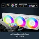 ARCTIC Liquid Freezer III Pro 360 A-RGB AIO-CPU-Kühler, 3x 120 mm, 1 Stück, für Intel & AMD - Weiß image 3