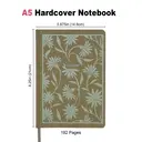 JUBILUU Carnet ligné A5 à couverture rigide en tissu floral 96 pages - Olive Petals image 1