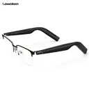 LAWAKEN AI Chat City Executive Titanium AI Smart Audio Glasses, 128 Languages Real-Time Translation, AI Note for Meeting Summary, AI agent of ChatGPT Gemini Claude, Waterproof, Lightweight, Long battery, Prescription Lenses, 5.3 Bluetooth, Hands-Free Wearable, Open-Ear Music & Calls, for ios android, Lightweight Fit, for Lifestyle & Travel image 2