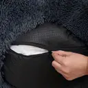 SONGMICS Lit donut et coussin lavable pour animaux gris foncé - 80 cm  image 8