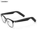 LAWAKEN AI Chat City Serif AI Smart Audio Glasses, 128 Languages Real-Time Translation, AI Note for Meeting Summary, AI agent of ChatGPT Gemini Claude, Waterproof, Lightweight, Long battery, Prescription Lenses, 5.3 Bluetooth, Hands-Free Wearable, Open-Ear Music & Calls, for ios android, Secure Fit, for Work & Commuting image 2