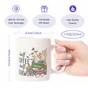 Alphynix 1pc 11oz Get Your Morning Boost with the Hilarious 1pc Funny Coffee Mug! Perfect for Tea, Summer or Winter Drinks. Ideal for Office Use, Parties, and Birthday Gifts! image 7
