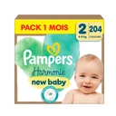 Pampers Harmonie Pack 1 Mois, Taille 2, 204 couches image 0