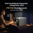 EF ECOFLOW Tragbare Powerstation DELTA 3 Plus, 1024 Wh LiFePO4-Batterie, vollständig aufgeladen in 56 Minuten, 1800W (3600W Spitze) Solargenerator für Notstromversorgung, Camping image 3